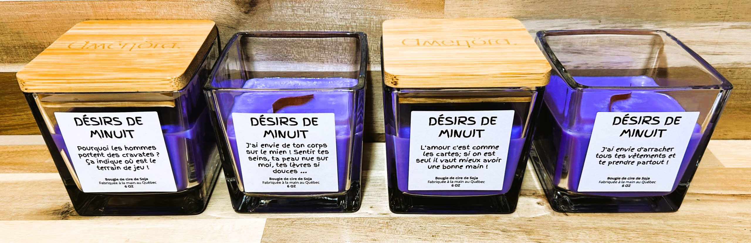 Bougie d'ambiance érotique - Désirs de Minuit