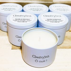 Bougie à massage Ɑʍēղŏɾɑ. Ŏ ouiii ! – Vanille & Glamour
