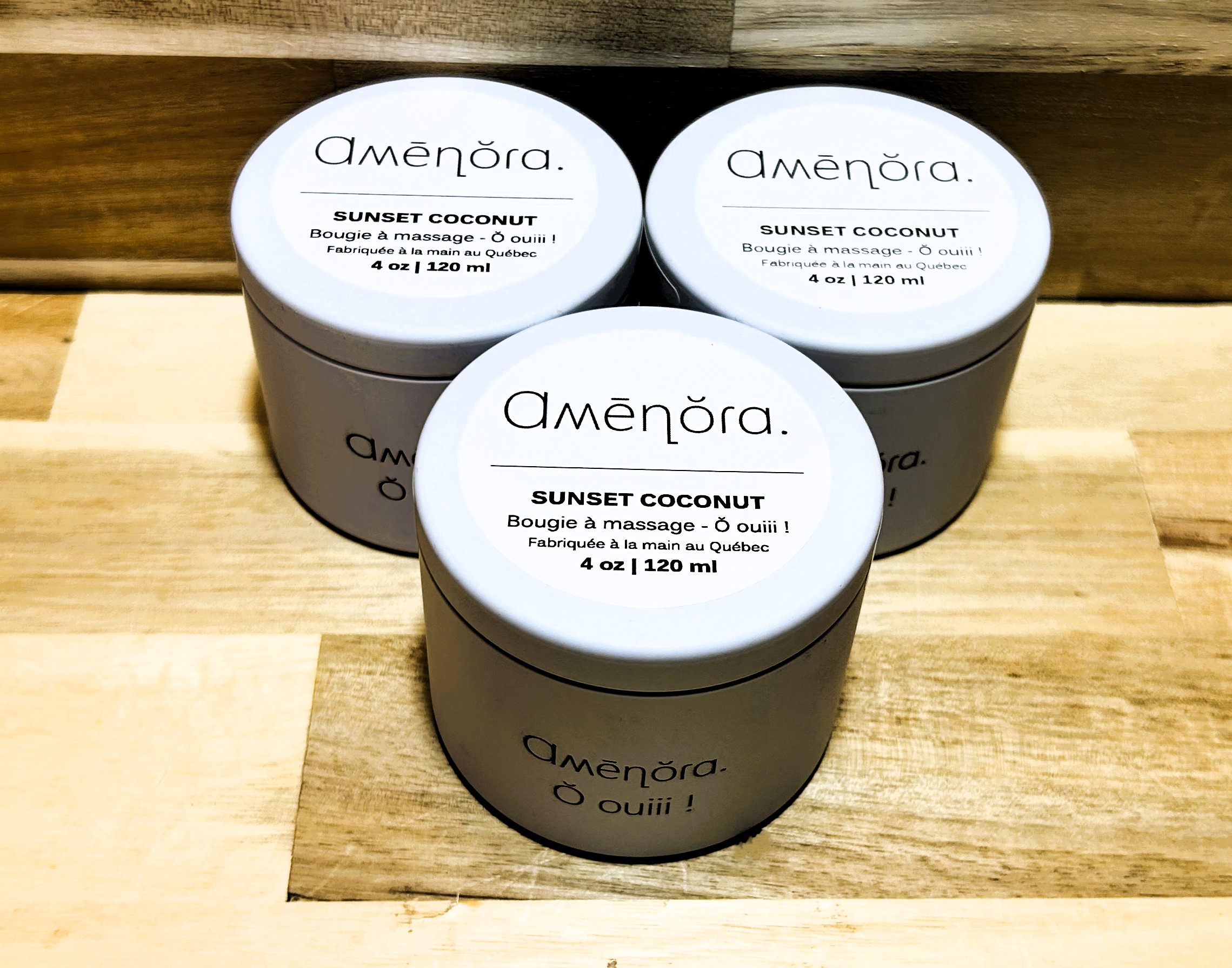 Bougie à massage Ɑʍēղŏɾɑ. Ŏ ouiii ! – Sunset Coconut